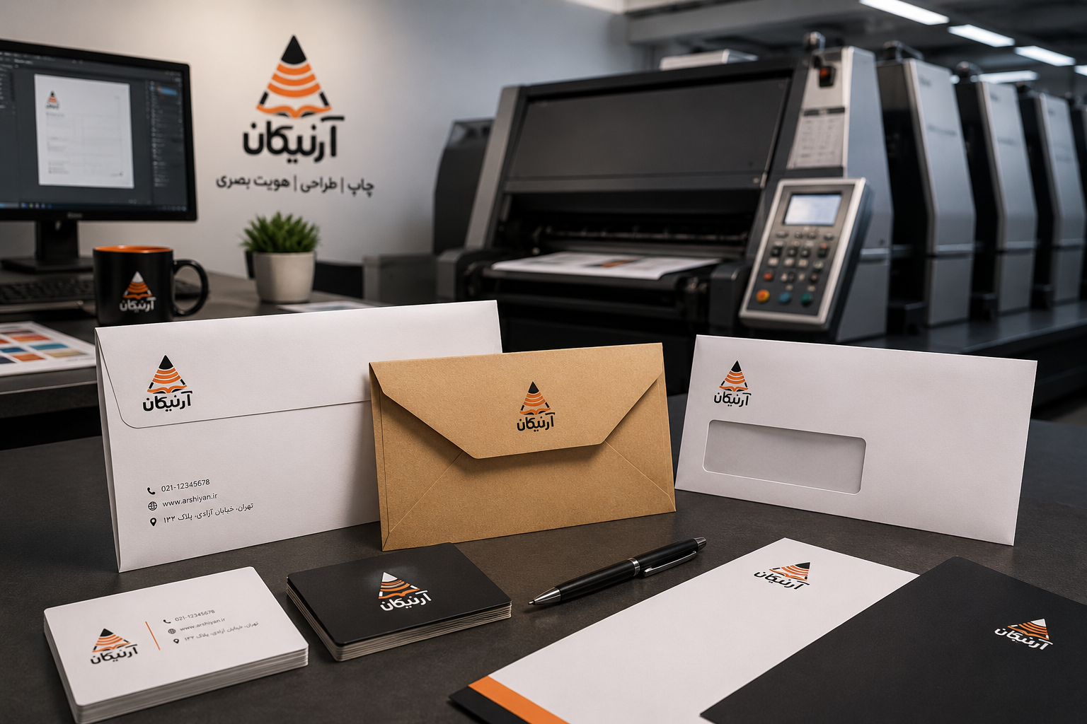 از طراحی تا چاپ پاکت؛ هویت بصری شما در یک نگاه